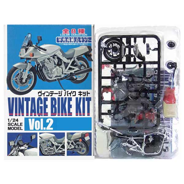【4】 エフトイズ 1/24 ヴィンテージバイクキット Vol.2 GSX1100S カタナ 1984年 SEタイプ 単車 族車 ネイキッド ミニチュア ヴィンテージ 半完成品 単品