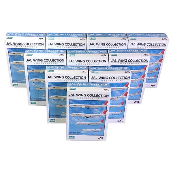 【10SET】 エフトイズ JALウイングコレクション Vol.1 シークレットを含む全10種セット ジャル JAL ANA 旅客機 国際線 国内線 ミニチュア 半完成品 単品