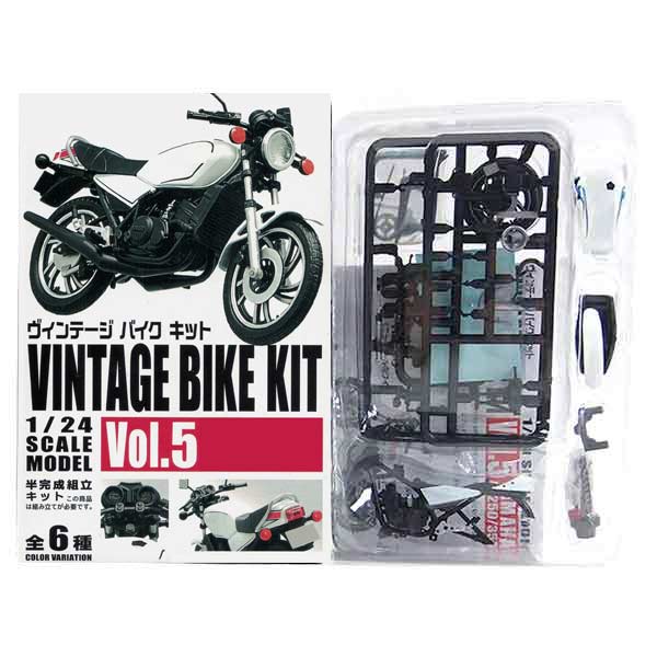 【5】 エフトイズ 1/24 ヴィンテージバイクキット Vol.5 1982年 RD350 (豪州仕様) 単車 族車 ネイキッド ミニチュア ヴィンテージ 半完成品 単品