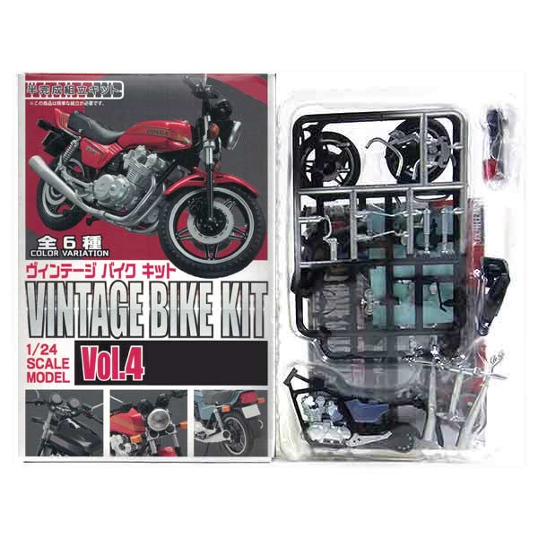 【5】 エフトイズ 1/24 ヴィンテージバイクキット Vol.4 1981年 CB750FB (欧州仕様) 単車 族車 ネイキッド ミニチュア ヴィンテージ 半完成品 単品