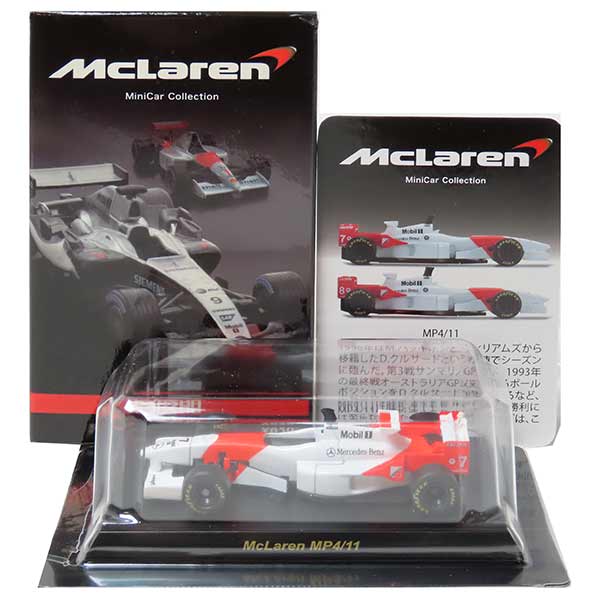 【13】 京商 1/64 マクラーレンミニカーコレクション MP4/11 No.7 ミカ・ハッキネン スポーツカー F-1 フォーミュラーカー ミニカー ミニチュア 完成品 単品