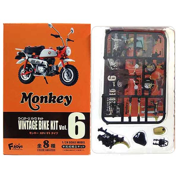 【1】 エフトイズ 1/24 ヴィンテージバイクキット Vol.6 モンキー 12Vタイプ 1996年 ゴールドモンキー ..