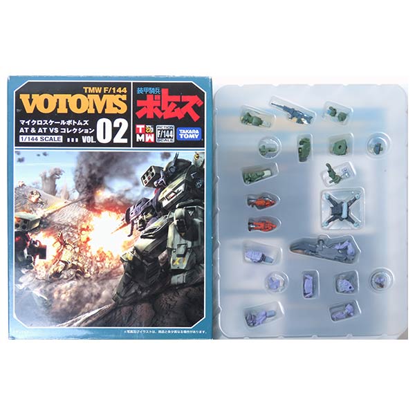 【1】 タカラ TMW F 1/144 装甲騎兵ボトムズ マイクロスケールボトムズ AT&ビークルコレクション Vol.0..