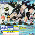 青の祓魔師 エクソシストストラップ アニメ バトル ミニ フィギュア ガチャ バンダイ（全6種フルコンプセット＋DP台紙おまけ付き）【即納】