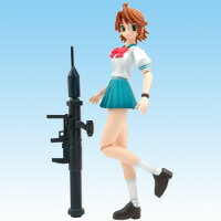 メーカー：アトリエ彩・ATELIER-SAI（箱玩・ガールズ・ウエポンズ・フィギュアタイプ） 全身の関節が可動！ポージングが自由自在！ムービング仕様・賀東招二・四季童子・陣代高校生徒会 フルメタル・パニック？ふもっふMoving 銃火器で武装したDVDのパッケージイラストをイメージしましたフィギュアです。 ＜商品内容＞ 稲葉　瑞樹（ロケット砲装備） 商品の状態は、新品・未組立て・種類確認のみです。 外箱など付属致します。