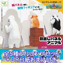 顔出しパネル アニマル 紙パネル 動物 フィギュア コンプリート グッズ ガチャ エール（全5種フルコンプセット＋DP台紙おまけ付き）【即納】【数量限定】