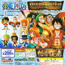 ワンピースストラップ 再出発の島 前編 ONE PIECE 尾田栄一郎 フィギュア ガチャ バンダイ（全6種フルコンプセット＋DP台紙おまけ付き）