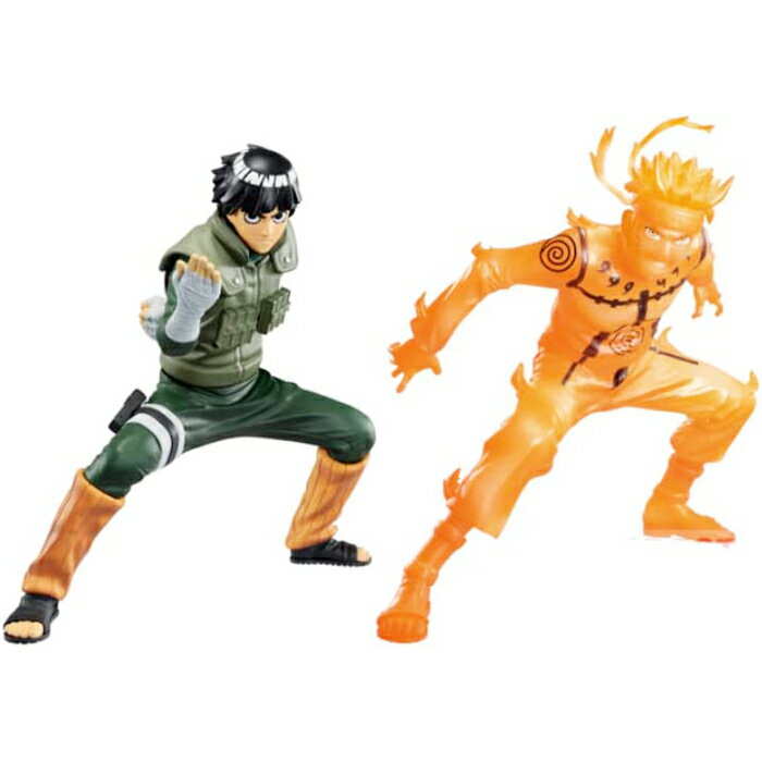 NARUTO-ナルト- 疾風伝 VIBRATION STARS ROCK LEE ＆ UZUMAKI NARUTO バンプレスト 【全2種フルコンプセット＋ポスターおまけ付き】 うずまきナルト ロック・リー キャラクター グッズ フィギュア プライズ 【即納 在庫品】【数量限定】