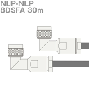 同軸ケーブル 8DSFA NLP-NLP 30m (インピーダンス:50Ω) N-LP-8DFB使用 加工製作品 ツリービレッジ(4)