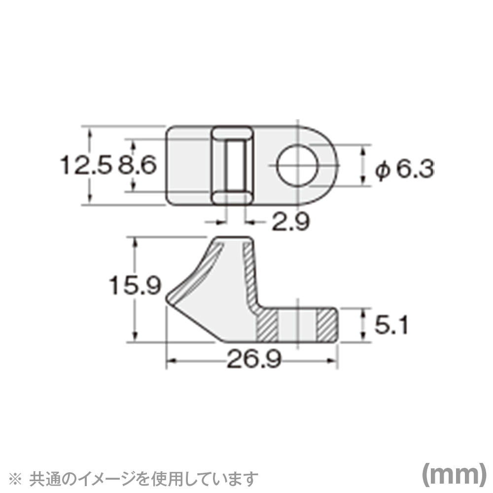 ヘラマンタイトン CL8 タイマウント 1袋 (100個入) ビス止め固定具 66ナイロン 標準グレード 乳白 SN 2