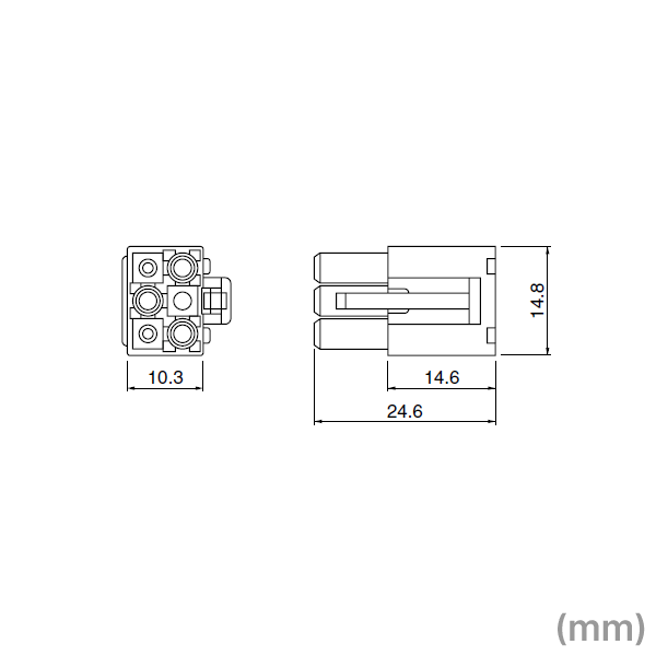日本圧着端子製造(JST) ELP-06V 1個 プラグハウジング 6極 NN