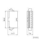 日本圧着端子製造(JST) SMP-08V-NC 1個 プラグハウジング 8極 NN
