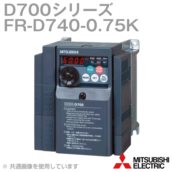 ɩŵ FR-D740-0.75K ñС 400V饹 Ŭѥ⡼:0.75kW :1.7kVA ή:2.2A NN