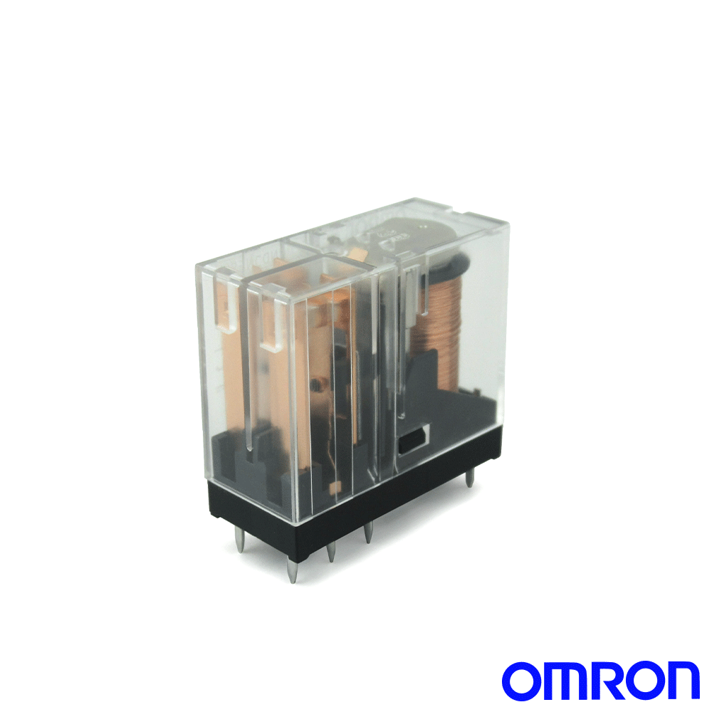 オムロン(OMRON) G2R-2 AC100/(110)V パワーリレー プリント基板用端子形 基準形 耐フラックス形 c接点 2極 NN
