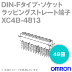 オムロン(OMRON) XC4B-4813 形XC4A DIN-Fタイプ・ソケット DINコネクタ 中・大 電流用 ラッピングストレート端子 48極 NN
