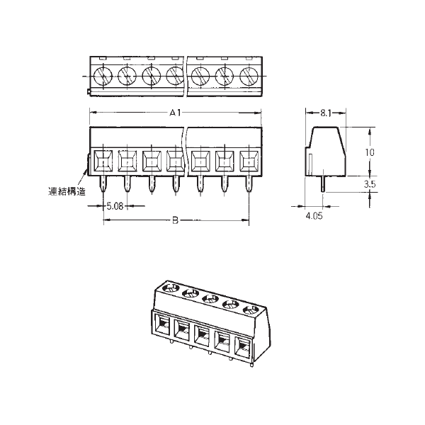 (OMRON) XW4E-10C1-V1 1 ץȴü ü 10 üҥԥå5.08mm NN