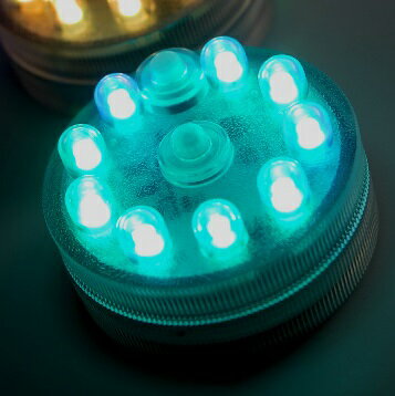 フラワーベースライトL リモコン点灯だからガラス花器に入れて演出として最適 防水LED リモコンLED LEDキャンドル