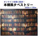 本棚柄タペストリー（幅200cm×高さ150cm） 書籍タペストリー 書斎タペストリー 本棚柄背景 書籍背景 書斎背景 本棚風壁掛け 書籍壁掛け 書斎壁掛け web背景