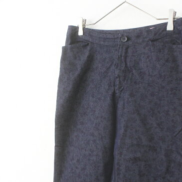 【期間限定70%OFF!】【サマーセール】大きいサイズ MINT BREEZE ミント ブリーズ コットンフラワープリントデニムパンツ 72-96/ブラック インディゴ【2400011728289】【中古】*高価買取中*