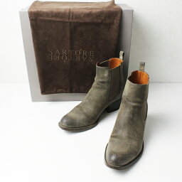 【期間限定価格】【スプリングセール】定価9.3万 Deuxieme Classe ドゥーズィエムクラス SARTORE サルトル OIL SUEDE BOOTS 35/カーキ 22.5cm 【2400012146600】【中古】*高価買取中