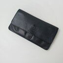 【毎日値下げセール】CI-VA チーバ レザー フラップ ロングウォレット/ネイビー ジャバラ【2400013291743】【中古】