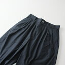 未使用 2023SS 今季 mina perhonen ミナペルホネン dew パンツ 38/チャコール ボトムス シルク タック【2400013307512】...