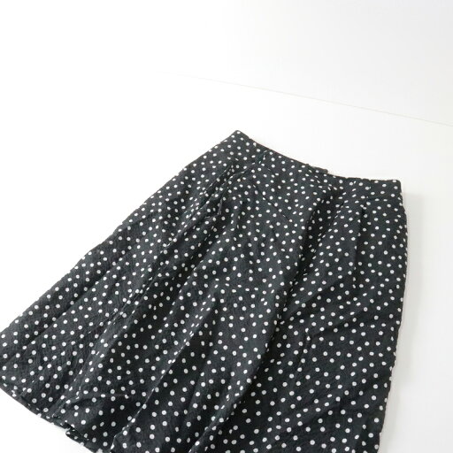 【スプリングセール】トッカ TOCCA 2021SS 洗える CARAMELLA SKIRT スカート 4/ブラック ドット タック フレア イージー【2400013484558】【中古】 【スプリングセール】トッカ TOCCA 2021SS 洗える CARAMELLA SKIRT スカート 4/ブラック ドット タック フレア イージー【2400013484558】【中古】