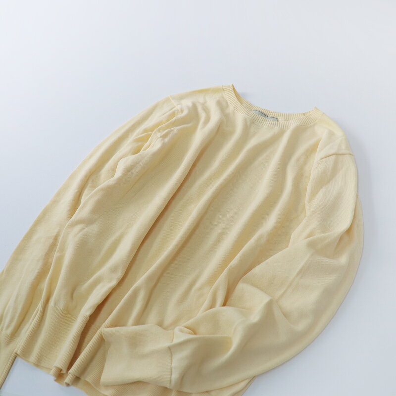 【ウィンターセール】ユナイテッドアローズ UNITED ARROWS クルーネックロングスリーブニット/クリーム..