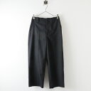 【スプリングセール】美品 2022SS マーガレットハウエル MARGARET HOWELL × FOX BROTHERS STRIPE WOOL PLAINWEAVE トラウザーズパンツ 1【2400013768313】【中古】