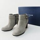 【スプリングセール】試着 極美品 COLE HAAN コールハーン Cassidy Strap Bootie ヌバックレザー ストラップ ブーティ 6B(23c...