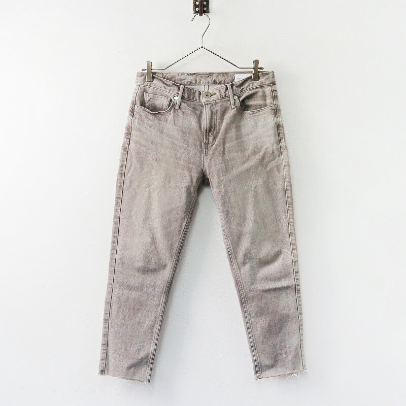 【スプリングセール】美品 アッパーハイツ upper hights 13G219 THE STELLA スキニーデニムパンツ 26/グレー カットオフ ジーンズ【2400013790475】【中古】