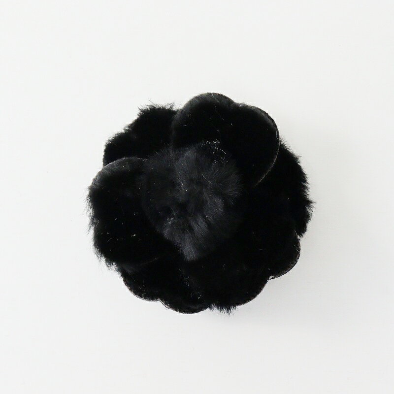 【期間限定価格】【オータムセール】ピンクハウス PINK HOUSE ファーフラワーモチーフコサージュ/ブラック ブローチ アクセサリー 花【240001381...