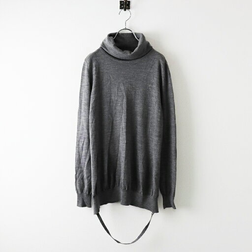 【スプリングセール】メゾンマルジェラ Maison Margiela サイドスリットタートルニット M/グレー ハイネック セーター トップス【2400013830317】【中古】 【スプリングセール】メゾンマルジェラ Maison Margiela サイドスリットタートルニット M/グレー ハイネック セーター トップス【2400013830317】【中古】