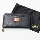 【スプリングセール】コセリュックスゴールド COCOCELUX GOLD レザー型押し ラウンドジップ ロングウォレット/ブラック【2400013832809】...