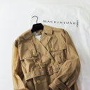 【スプリングセール】新品 定価11万 マッキントッシュ MACKINTOSH マイクロリップストップ ナイロン ライトウェイトトレンチコート 8/ベージュ【24...