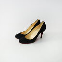 【期間限定価格】【サマーセール】クリスチャンルブタン Christian Louboutin プレーントゥ スエードパンプス 36.5/ブラック シューズ【2400013940894】【中古】