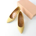 【スプリングセール】コルソローマ CORSO ROMA ポインテッドトゥ ヒール パンプス 36.5/イエロー系 シューズ 23-24cm程度 クツ【24000...
