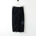 美品 イザベルマラン エトワール ISABEL MARANT ETOILE Alyssa Skirt ラメ付き ドレープタイトスカート 34/ブラック【2400...