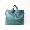 訳あり イタリア製 アニヤハインドマーチ ANYA HINDMARCH レザー トートバッグ /グリーン ハンドバッグ 【2400014023398】【中古】