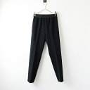美品 オーガ OHGA スムースフィットパンツ S/ブラック イージー テーパード ストレッチ ゴム オオガ【2400014097481】【中古】