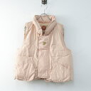 ピンクハウス PINK HOUSE Pワッペン ナイロンダウンベスト/ピンク バックロゴ アウター ジップ【2400014118643】【中古】