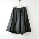 【期間限定価格】未使用 保管品 定価25300円 2024年 ホームスパン homspun 242-4511 水玉プリント ラップフレアスカート S/ブラック【...