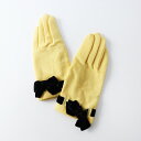 美品 フォクシーブティック FOXEY BOUTIQUE ベルベットリボン 手袋/イエロー グローブ【2400014261349】【中古】