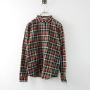 マッキントッシュフィロソフィー MACKINTOSH PHILOSOPHY コットンチェックシャツ 38/■レッド グリーン ブラウス 長袖【2400014290714】【中古】