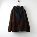 サイ Scye Wool Fleece Hoodie ウールフリースジップアップパーカー 36/ブラウン ボア ジャケット ブルゾン【2400014273502...
