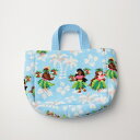 フェイラー FEILER マナマナ シェニール織り ミニトートバッグ /ライトブルー TOTE BAG フラダンス ハワイ【2400014304718】【中古】