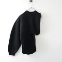 【期間限定価格】美品 定価41800円 2024AW エンフォルド ENFOLD ONE-SHOULDER PARTS ワンショルダー ニットパーツ 38/ブラ...