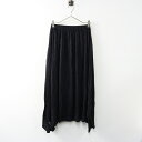 定価3.6万 アパルトモン L'Appartement Col Pierrot JERSEY GATHER SKIRT 38■ブラック ギャザースカート【240...