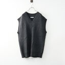 【期間限定価格】極美品 2023AW ジャーナルスタンダードレリューム JOURNAL STANDARD relume ストレッチコットンブレンドベスト F/グレー【2400014354959】【中古】