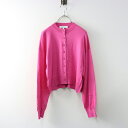 【期間限定価格】美品 2024SS エンフォルド ENFOLD WIDE-ARM CARDIGAN ワイドアームカーディガン 38/ピンク ニット シルクコット...